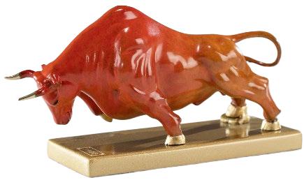 朱炳仁铜大展宏图 红色（小号） 商品图0