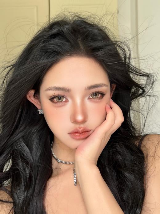 paprikacon月抛 波斯迷雾/戚风芥末/微醺冰种 14.5mm  非离子 棕蓝绿 商品图6