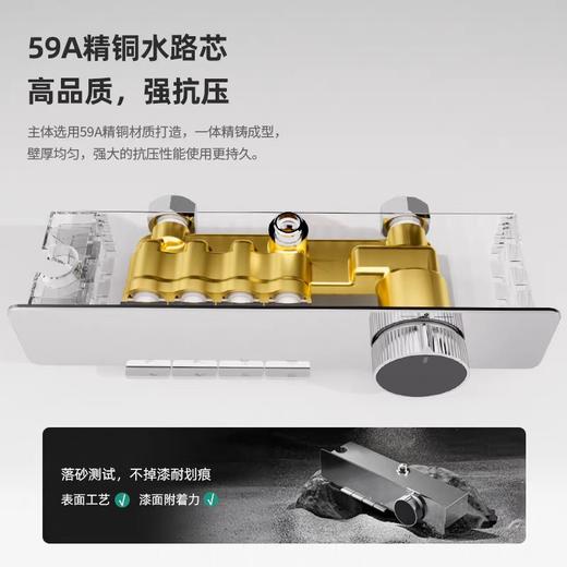 6043 伯尔尼四档按键花洒-电镀（全铜水路） 商品图4