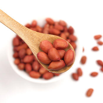 硃碌科有机花生米2.4斤 四粒红花生米 生花生仁 红皮小粒新花生 商品图0