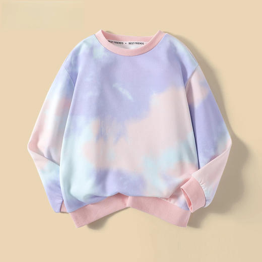 【90-160】男女童春秋款扎染卫衣85%棉 商品图2