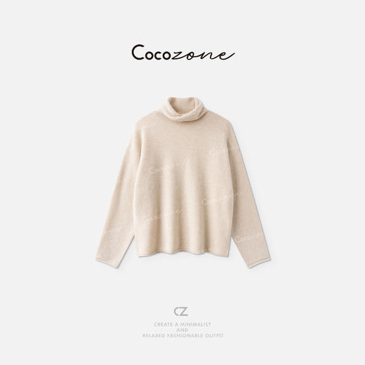 COCO ZONE 刘一一"轮廓毛衣"绵羊毛混纺欧若风毛织上衣 CD2A1771 商品图1
