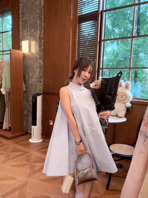 PIANAI冷小姐#蓝色羽毛连衣裙 商品图4