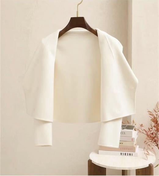 【高端系列】手工定制8062款100%高支羊毛双面尼钉钻小香风双面尼外套-喜出 商品图4