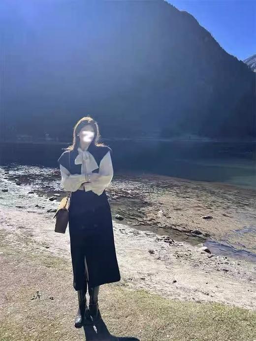 【高端系列】手工定制马甲2372款100%羊毛超有范长款双面尼马甲-喜出 商品图5