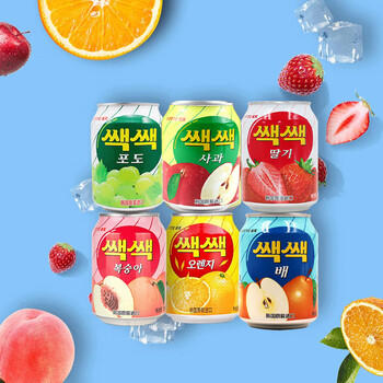 乐天饮料238ml*12瓶混合口味葡萄汁韩国原装进口果肉饮料果汁果粒 /水饮冲调 /饮料 /果蔬汁/饮料 商品图5