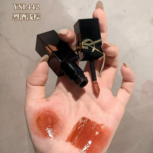 预售  YSL黑管唇釉442烈酒浅棕 商品图4