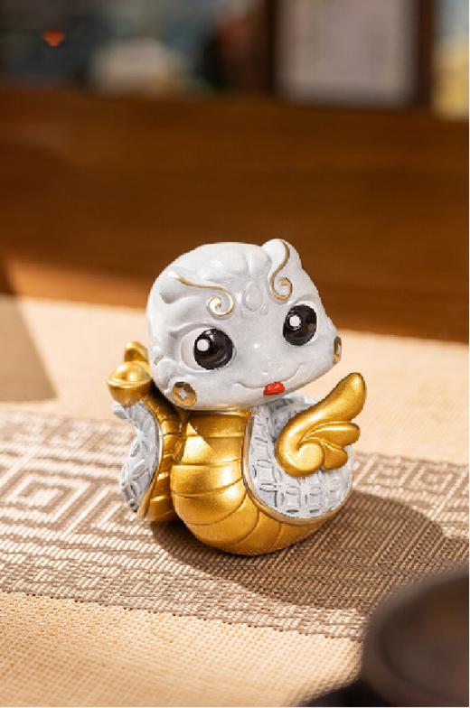 朱炳仁铜灵蛇定钱坤 商品图2