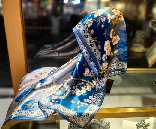 优品堂『花魁方巾100%桑蚕丝90×90方巾 商品图2