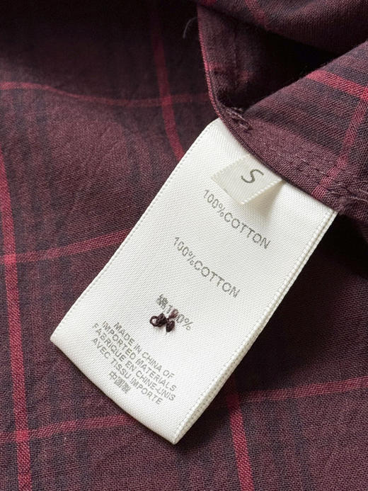 原单格纹长袖衬 商品图12