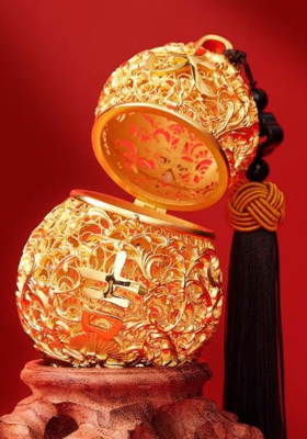 朱炳仁铜福禄大吉