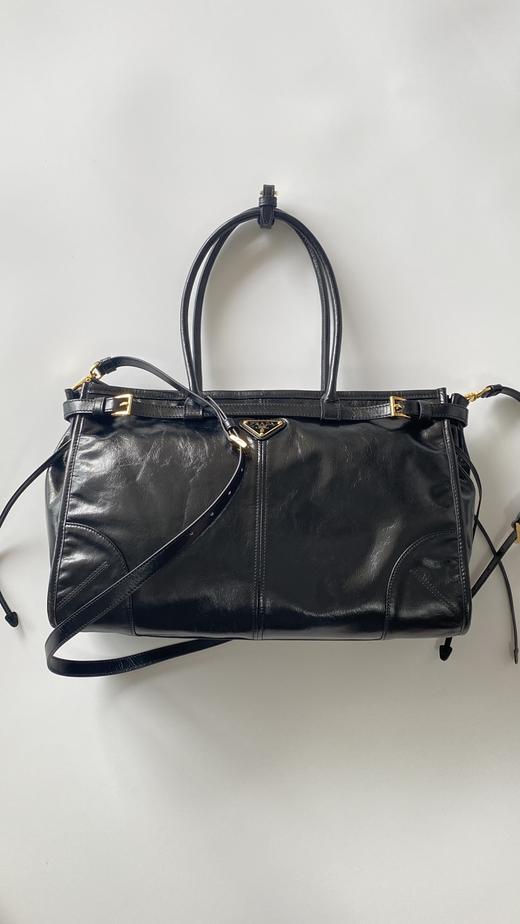 普拉达 soft lux油蜡皮系列 手提单肩包 大号（LZ） 商品图0