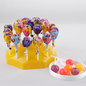 蜡笔小新 真果棒 1260g*1桶 多种水果口味 棒棒糖 休闲零食 礼物 散装喜糖 /休闲食品 /糖果 /棒棒糖