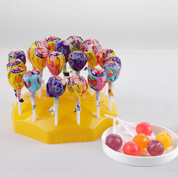 蜡笔小新 真果棒 1260g*1桶 多种水果口味 棒棒糖 休闲零食 礼物 散装喜糖 /休闲食品 /糖果 /棒棒糖 商品图0