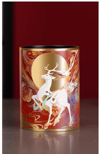 朱炳仁铜笔筒 商品图4