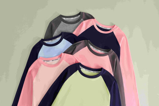 【90-140】男女童春秋款插肩袖长袖T恤 商品图1