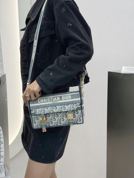 迪奥 camp邮差包小号 酒椰草oblique印花刺绣（LZ） 商品图1