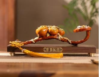 朱炳仁铜 福禄如意(小)    朱炳仁铜福寿如意（套装）    朱炳仁铜 事事如意2024 商品图5