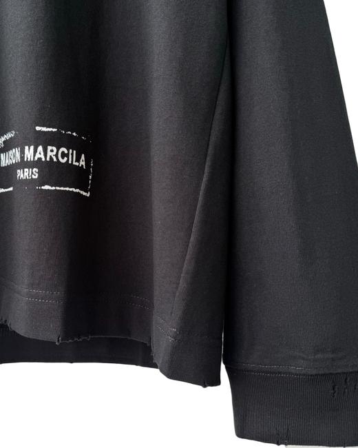 男款厚版做旧印花长袖T恤oversized版016 商品图2