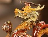 朱炳仁铜龙御天下之龙运亨通 商品图2