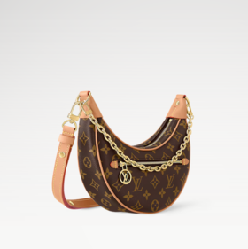 女士老花月牙形法棍包腋下包单肩包