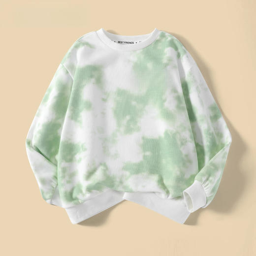 【90-160】男女童春秋款扎染卫衣85%棉 商品图3