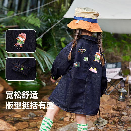 嘟嘟家宝宝裙子秋装露营风女童连衣裙秋季洋气婴儿牛仔裙宝宝童装 商品图1