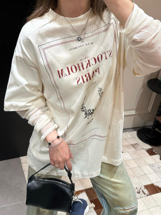 明星同款原单ac假两件T恤081601 商品图8