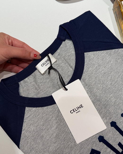 原单ce拼色复古T恤081501 商品图12