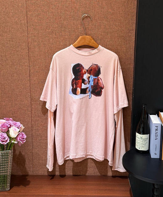 明星同款原单ac假两件T恤081601 商品图9