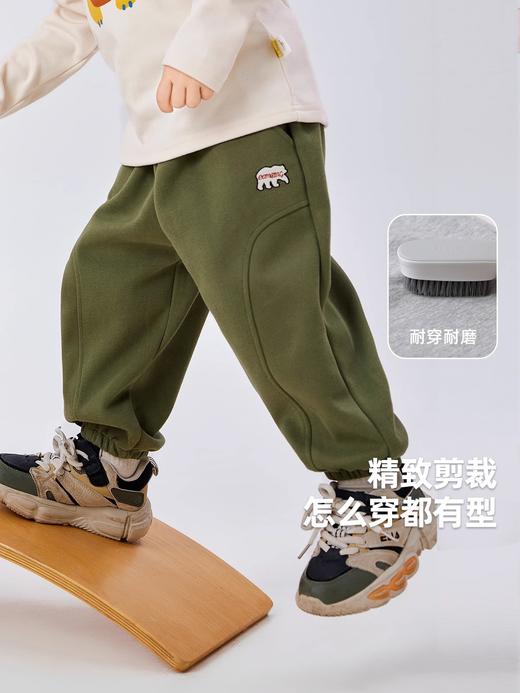 嘟嘟家儿童裤子系带秋季男童休闲裤秋装女童束脚裤宝宝运动裤童装 商品图1