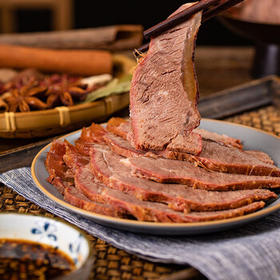 草原良友内蒙古酱牛肉卤牛肉年货熟食肉开袋即食即食牛肉健身代餐100g*4包 /休闲食品 /肉类零食 /牛肉类