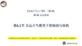 V4第6.1节 五运六气模型下的病因与病机