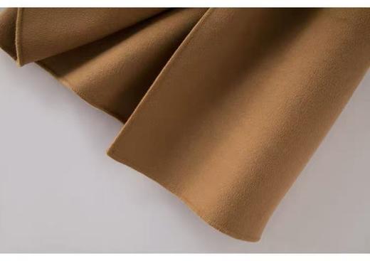 【高端系列】手工定制2313款70.8%羊毛高级感翻领系带双面尼大衣-喜出 商品图5