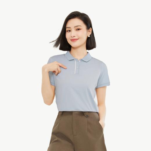 佐丹奴【商场同款】女装凉感纯色百搭短袖POLO05315220 商品图1
