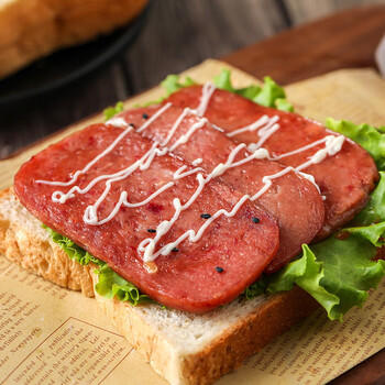 梅林午餐肉罐头 臻品午餐肉340g*2罐 方便面螺蛳粉火锅搭档 早餐食材 /休闲食品 /罐头食品 /畜肉类罐头 商品图2