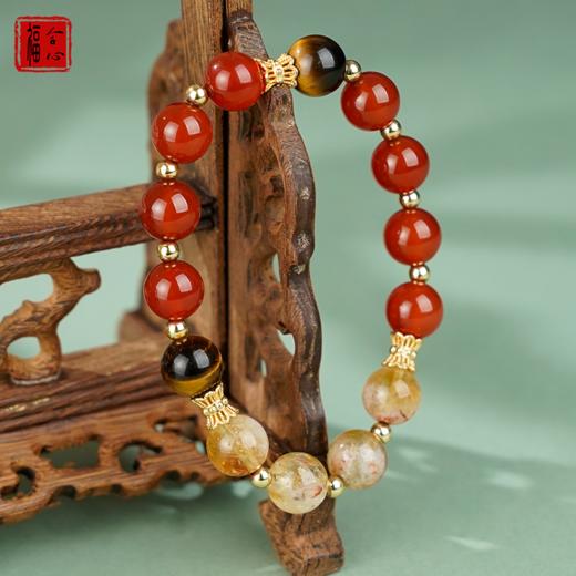 【梧千老师推荐】红玛瑙黄塔晶手链 商品图1