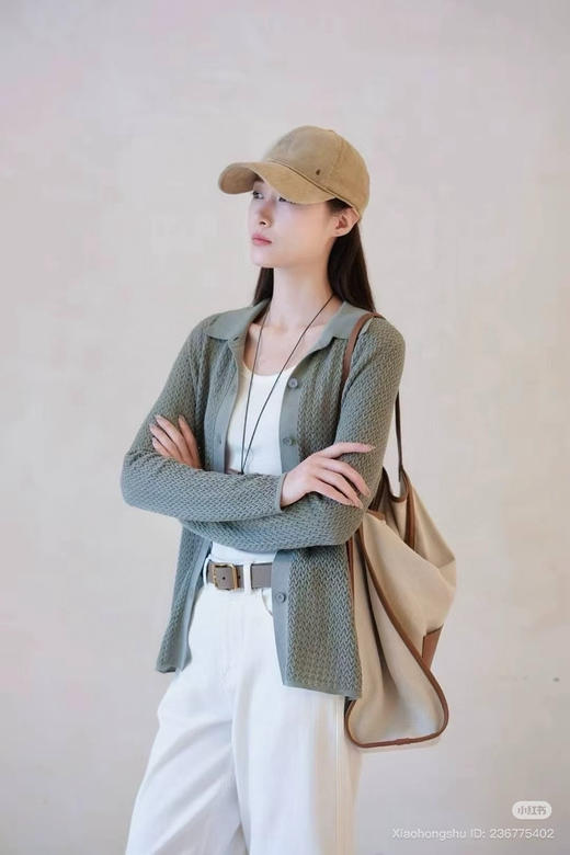 816-3 独家圆正 小禾 早秋薄款 超细棉针织波浪纹系列 套头衫 翻领开衫 商品图12