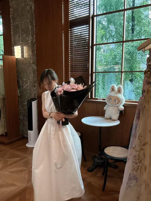 PIAN AI冷小姐#白色气质女神连衣裙 商品图1