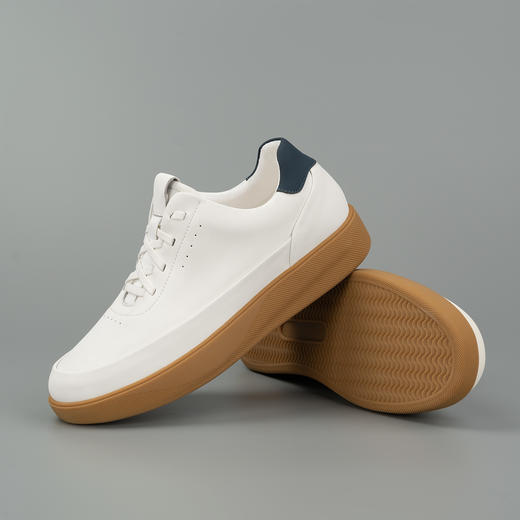 舒乐高鞋子男鞋隐形内增高6cm休闲鞋男款板鞋小白鞋透气运动鞋男 商品图3