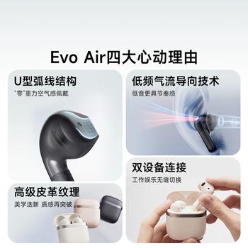 漫步者花再Evo Air 无线蓝牙耳机 半入耳式 32h长续航 蓝牙5.4 贝母白 适用苹果华为小米 /数码 /影音娱乐 /蓝牙/无线耳机 商品图0