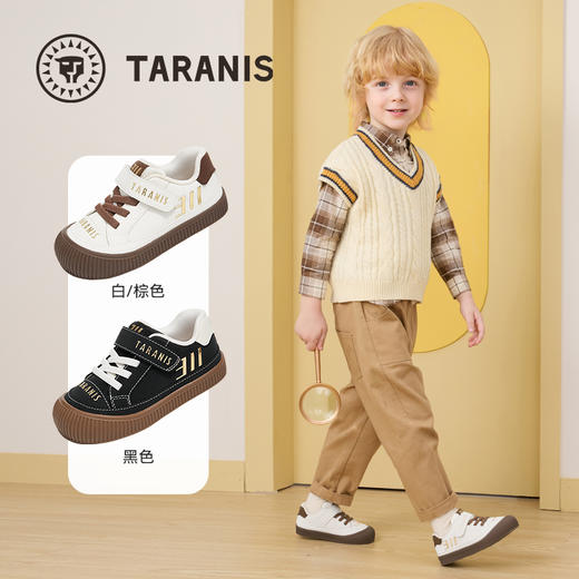 泰兰尼斯童鞋2025秋季新款幼儿园室内外鞋男童入园板鞋儿童学步鞋 T02X5C6888 商品图1