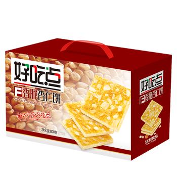 好吃点香脆杏仁饼800g 办公室休闲零食薄脆饼干 独立内包装分享解馋 商品图3