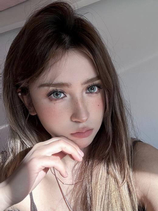 paprikacon月抛 波斯迷雾/戚风芥末/微醺冰种 14.5mm  非离子 棕蓝绿 商品图8