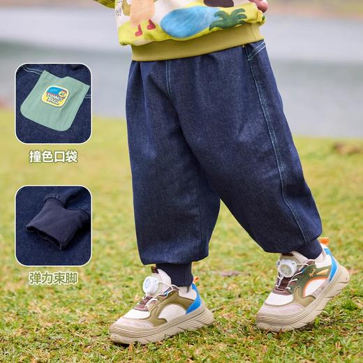 【秋季上新】【防褪色】嘟嘟家儿童牛仔裤秋装男童休闲裤秋季女童裤子秋款童装 商品图1