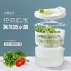 【洗菜 沥水 脱水 三合一厨房必备】洗菜神器蔬菜沥水脱水器 菜篮甩菜器手动甩干机沥水篮洗菜盆控水 商品缩略图2
