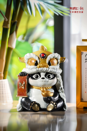 朱炳仁铜胖达如意