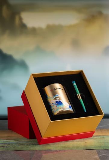 朱炳仁铜千里江山文房套装 商品图0