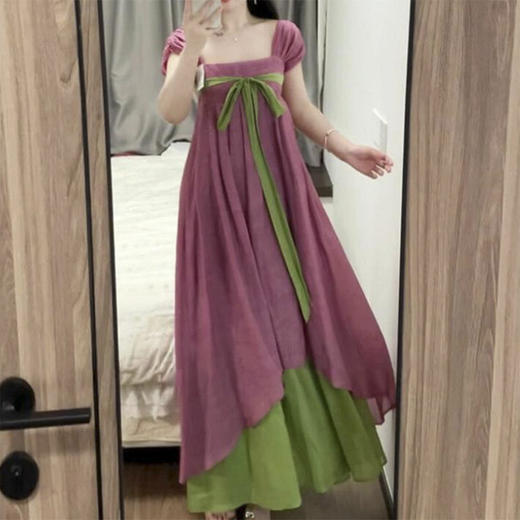 裁缝学苑AS553新中式系带方领连衣裙纸样女装裙子国风改良汉服 商品图3