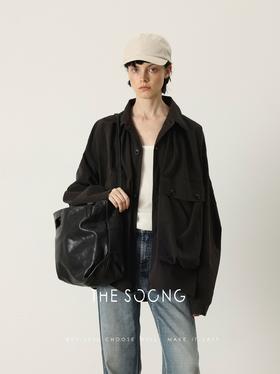 THESOONG|"量感艺术"经典舒适肤感polo翻领夹克外套HWWT7414
